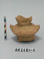 藏品(紅色粗砂雙耳中型陶罐)的圖片